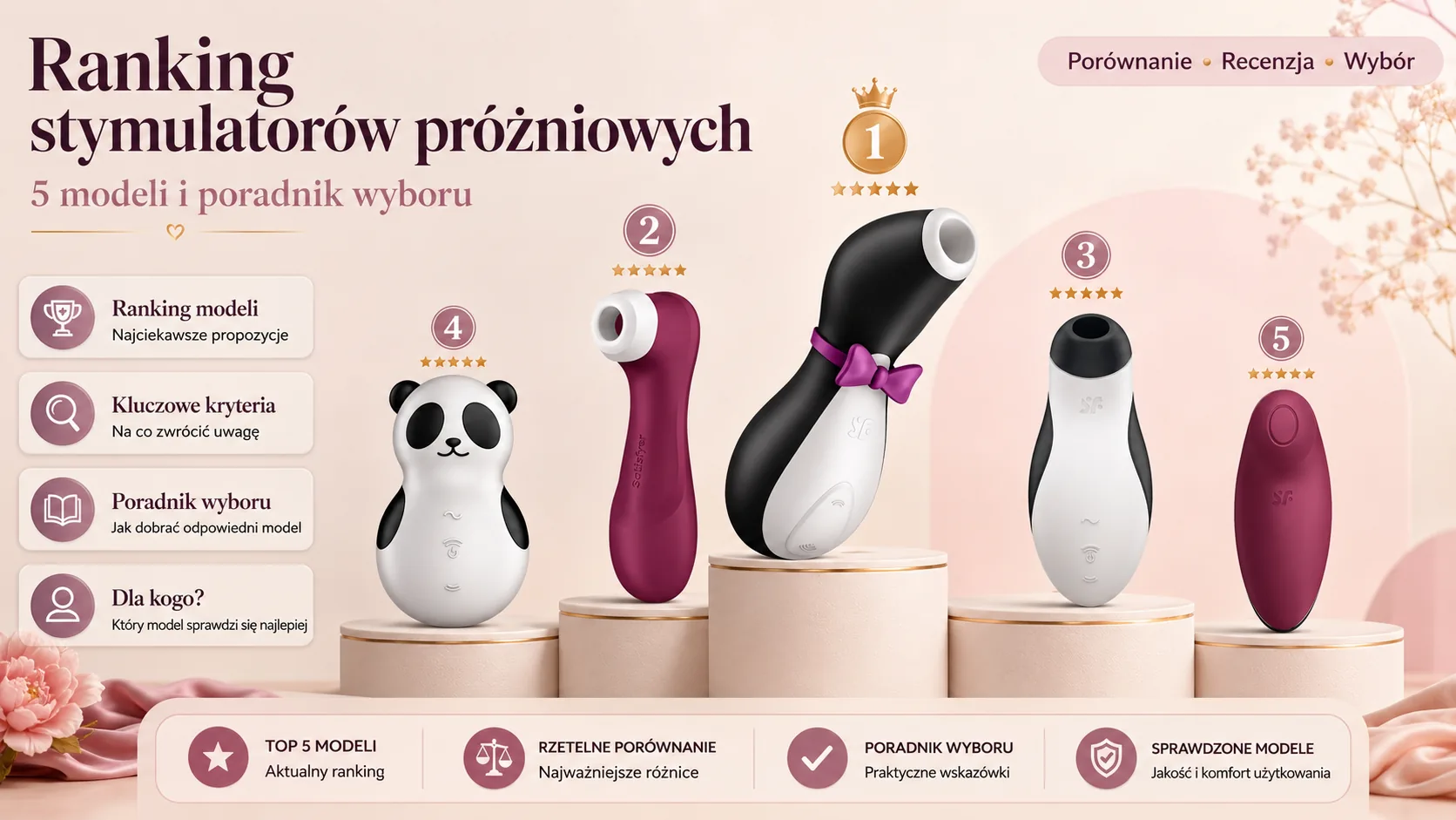 Stymulator łechtaczki Satisfyer – ranking modeli i poradnik zakupowy