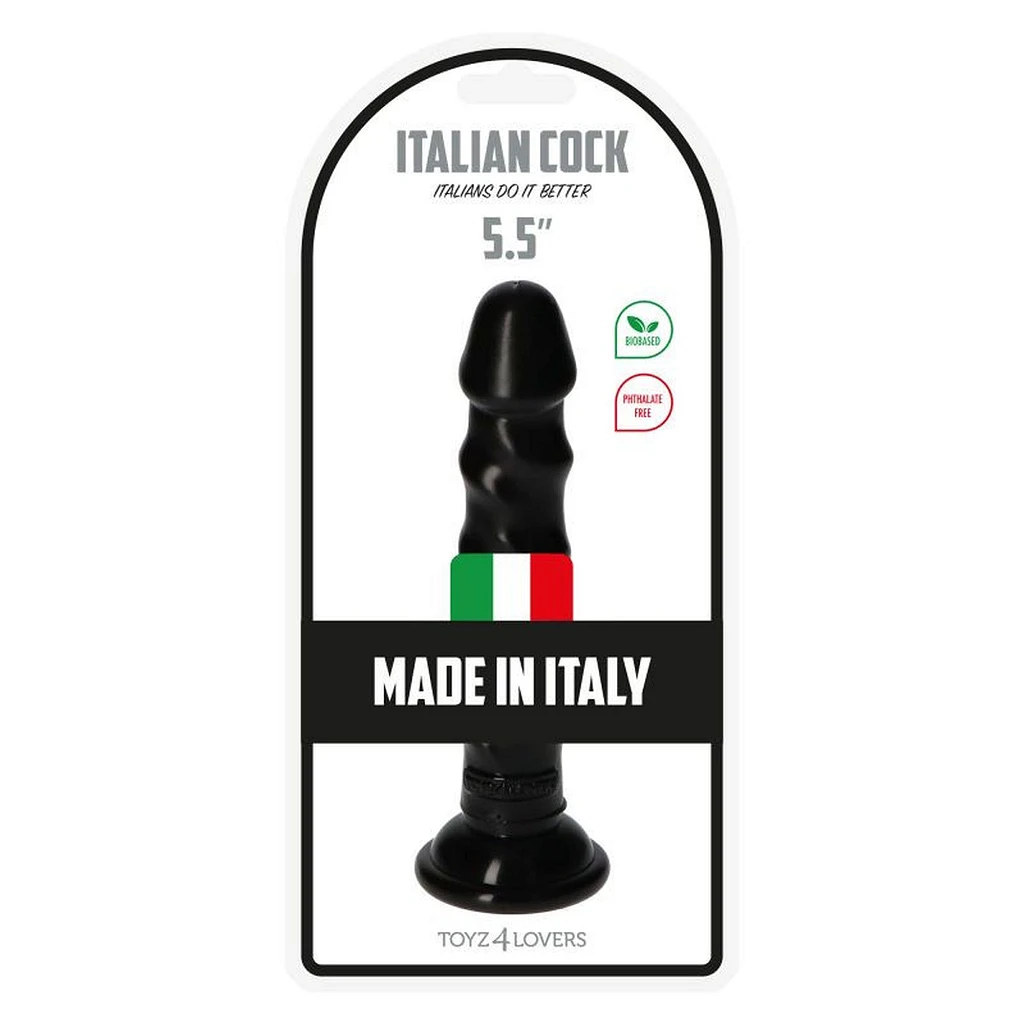 Dildo Ugo Black - 14,5 cm, spiralne żebra, przyssawka — zdjęcie 7