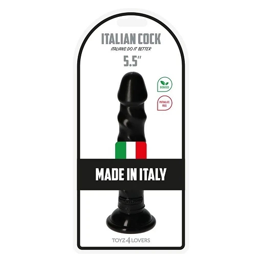 Dildo Ugo Black - 14,5 cm, spiralne żebra, przyssawka — zdjęcie 7