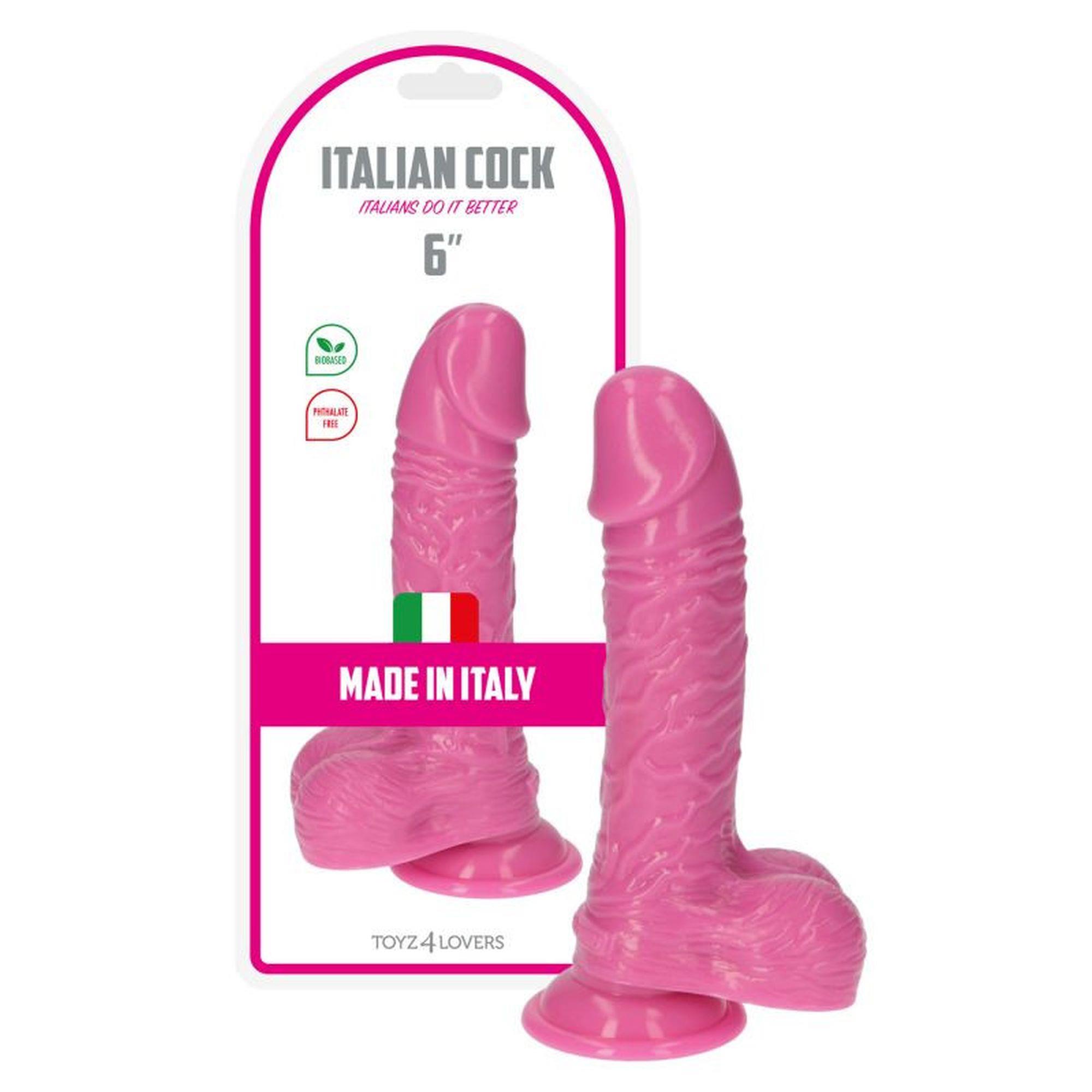 Dildo Toyz4lovers Italian Cock Michelangelo z jądrami i przyssawką