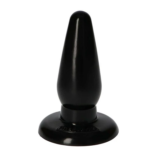 Korek analny Italian Cock 4.5'' XL – czarny, z przyssawką