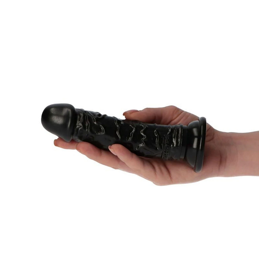 Dildo Rino Black – 13,5 cm, realistyczne z przyssawką — zdjęcie 8