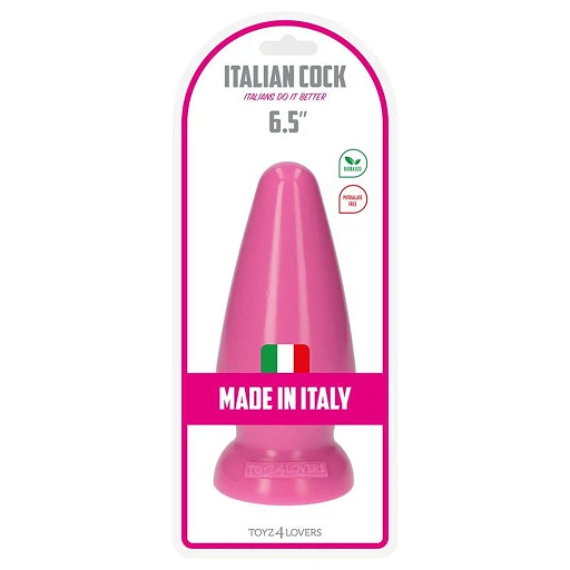 Plug analny Italian Cock - PVC różowy — zdjęcie 5