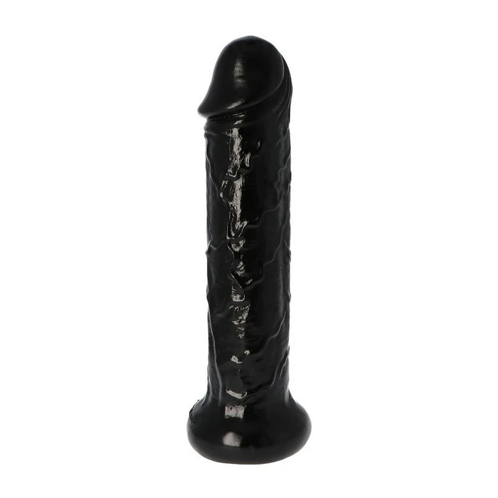 Dildo Italian Cock 11 - 28,5 cm, czarne, z przyssawką — zdjęcie 2