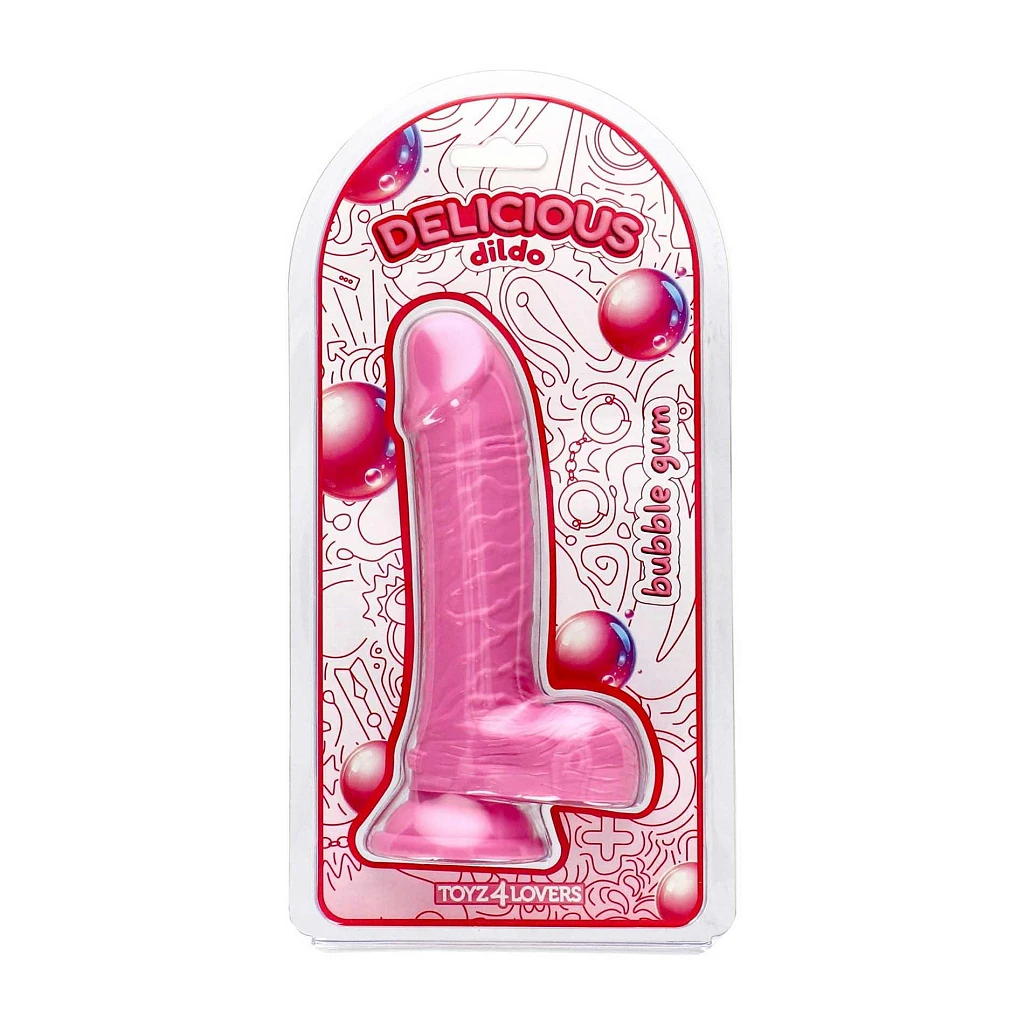 Dildo Dan Bubblegum – różowe, realistyczne, 18 cm — zdjęcie 5