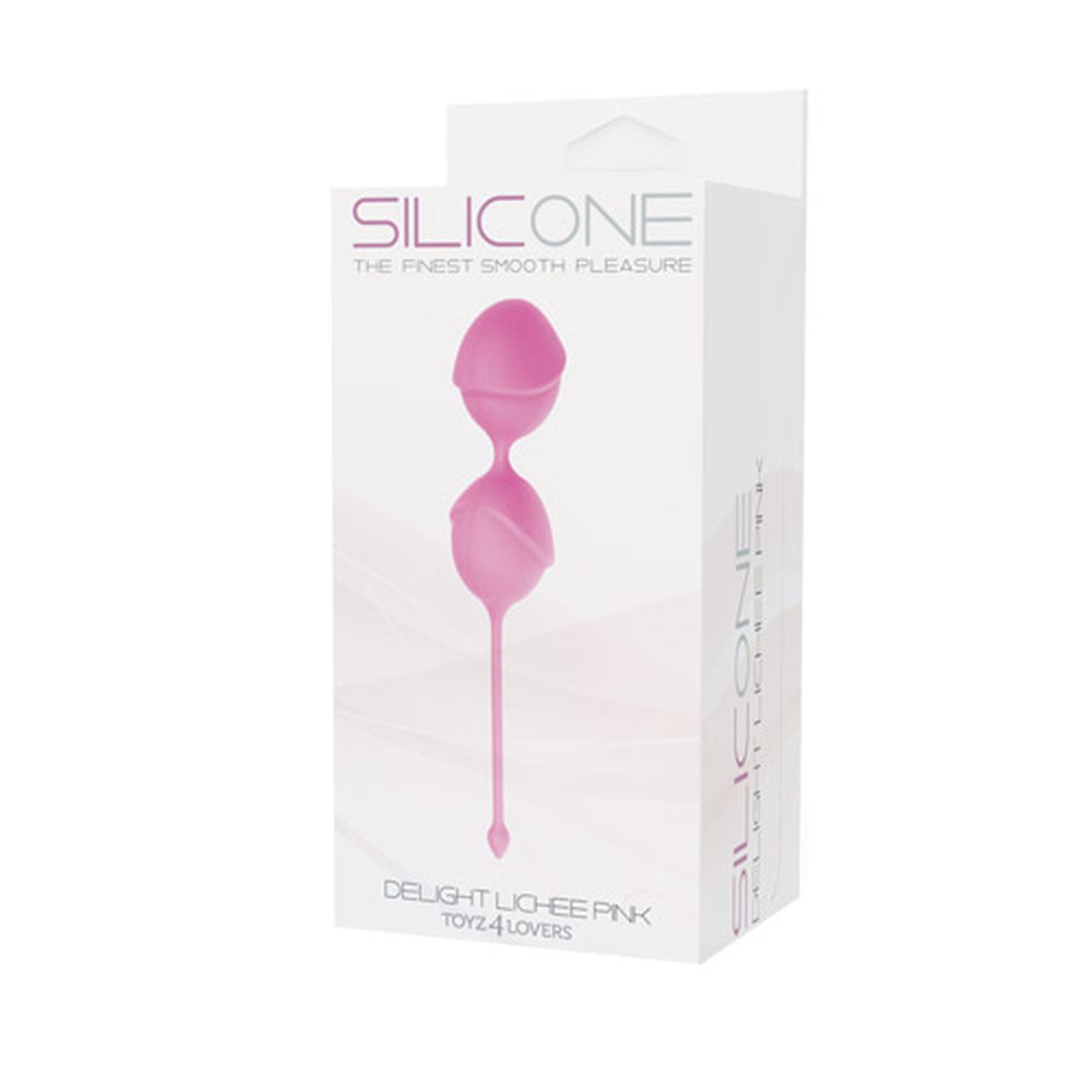 Kulki gejszy Delight Lichee Silicone - różowe — zdjęcie 1