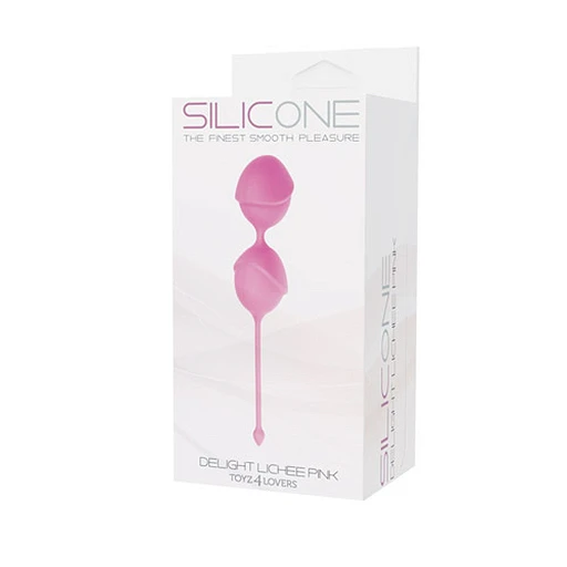 Kulki gejszy Delight Lichee Silicone - różowe