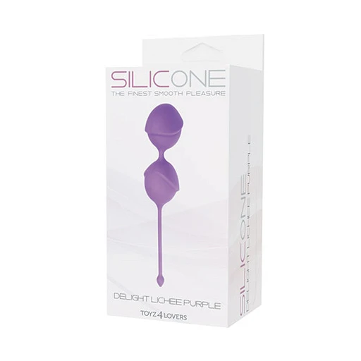 Kulki gejszy Palline Delight Lichee – silikonowe, fioletowe