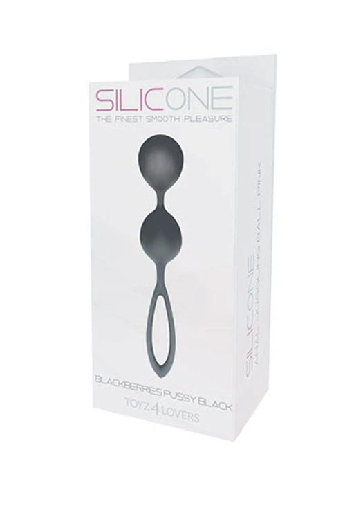 Kulki gejszy PALLINE Blackberries – silikonowe, czarne
