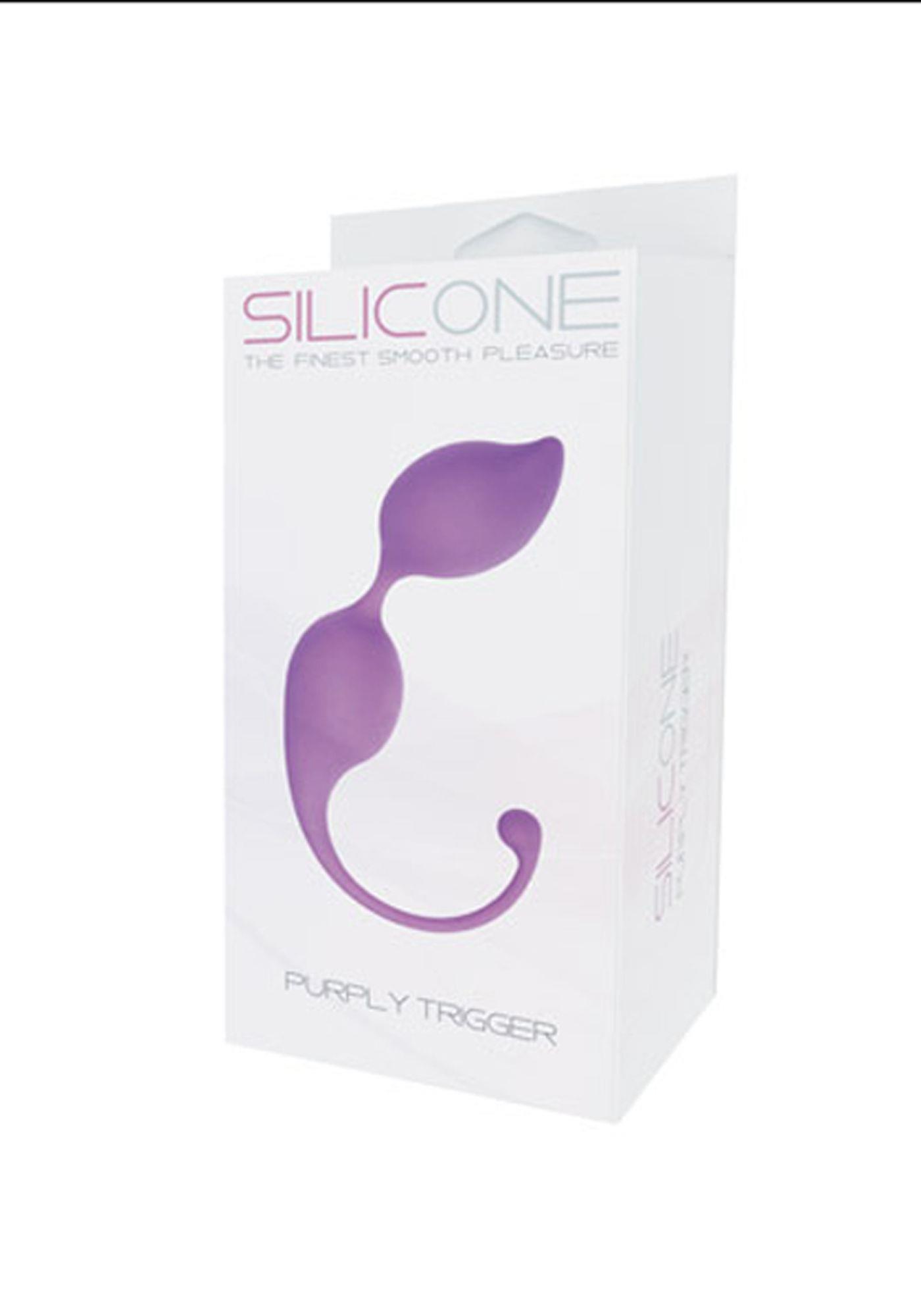 Kulki gejszy Purply Trigger - silikon, fioletowy — zdjęcie 1