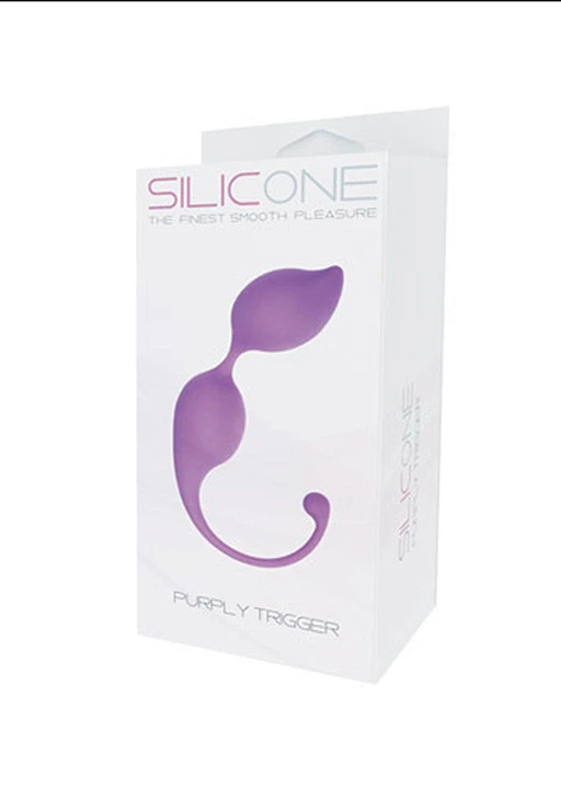 Kulki gejszy Purply Trigger - silikon, fioletowy