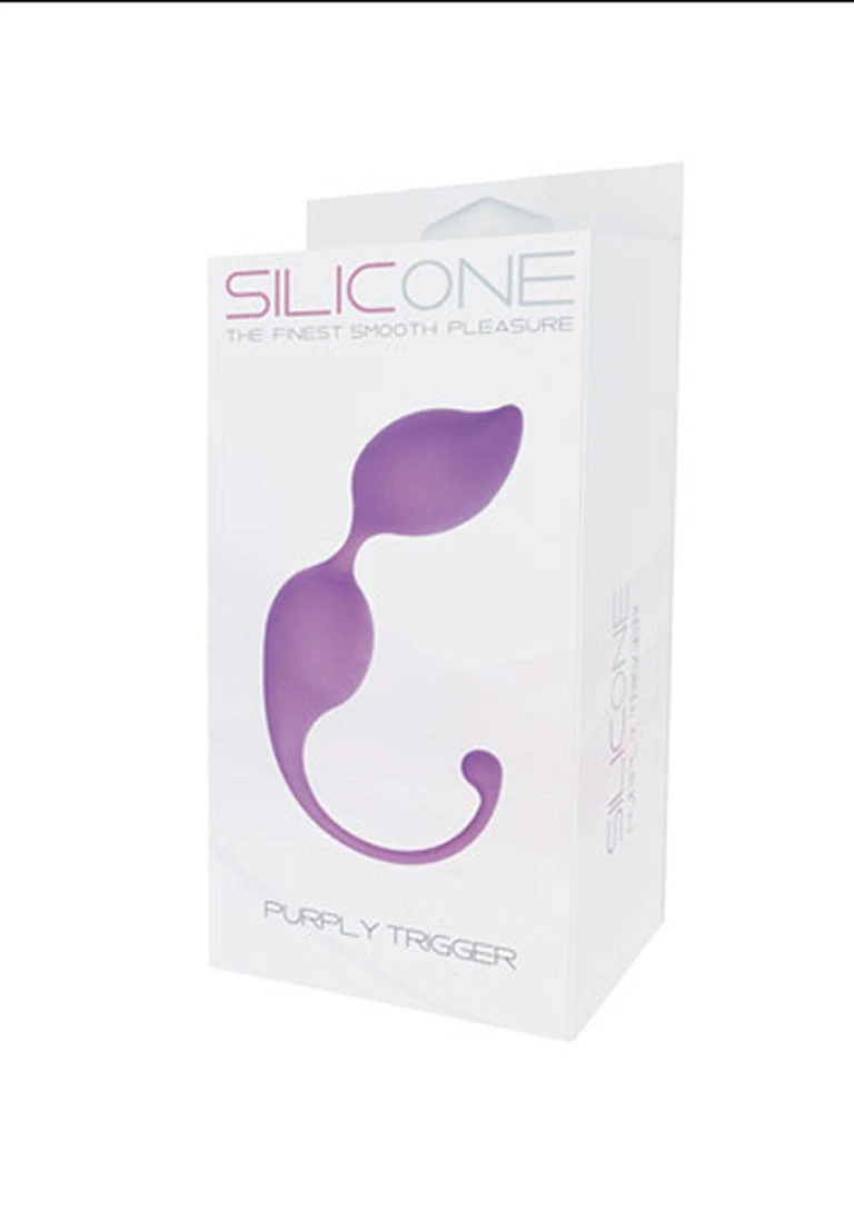 Kulki gejszy Purply Trigger - silikon, fioletowy