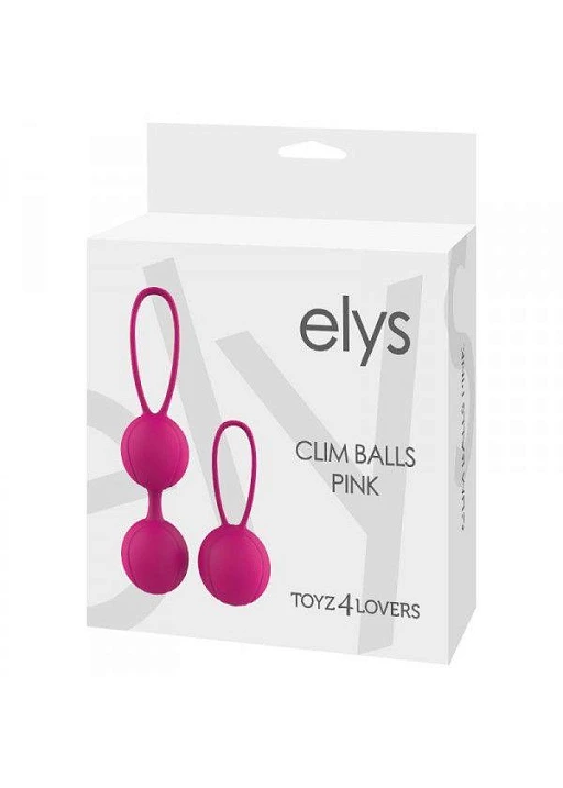 Kulki gejszy Clim Balls – silikonowe, różowe