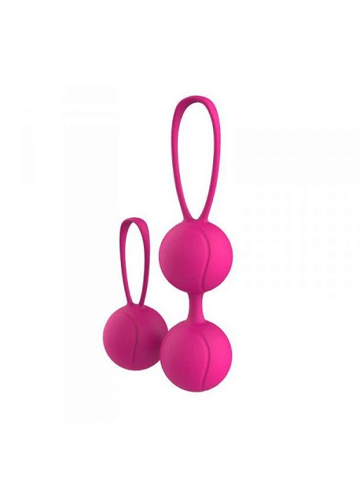 Kulki gejszy Clim Balls – silikonowe, różowe — zdjęcie 4