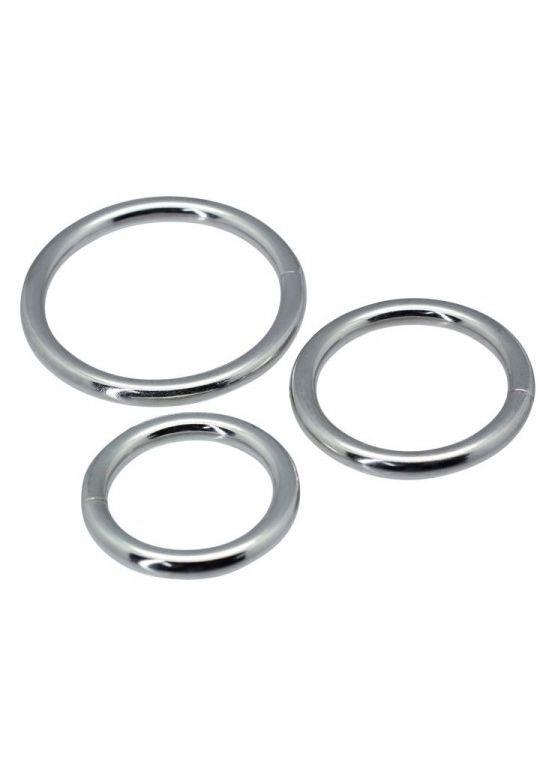 Pierścień erekcyjny Timeless metal rings - silikon — zdjęcie 2