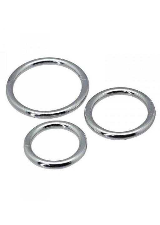 Pierścień erekcyjny Timeless metal rings - silikon — zdjęcie 2