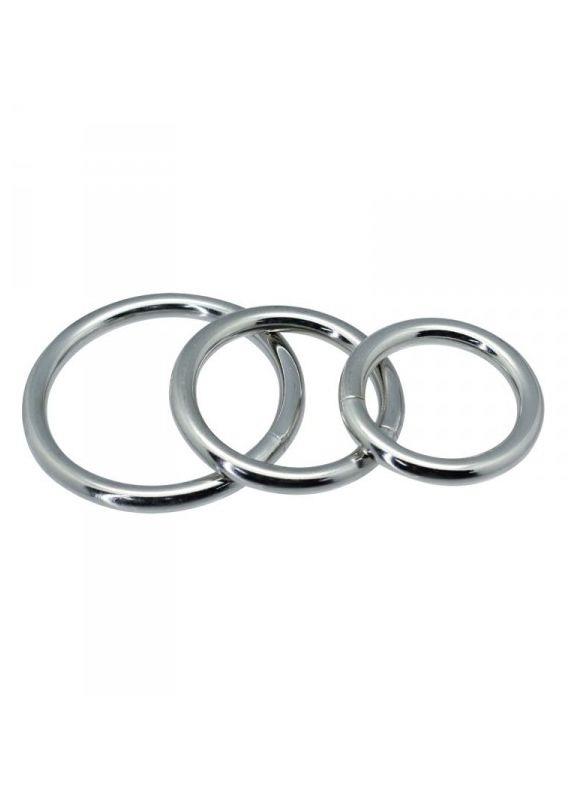 Pierścień erekcyjny Timeless metal rings - silikon — zdjęcie 3