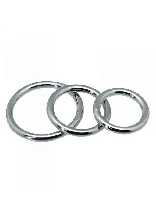 Pierścień erekcyjny Timeless metal rings - silikon — zdjęcie 3