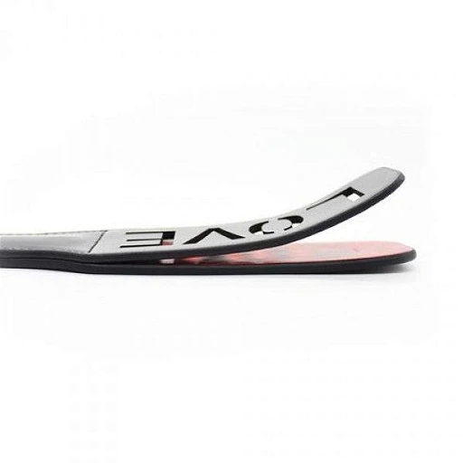 Pejcz Double Spank Paddle Love - skóra — zdjęcie 3