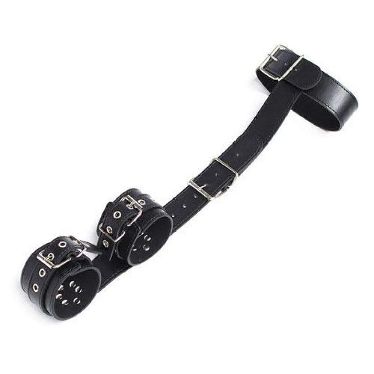 Zestaw Easy Back Cuffs+Collar - imitacja skóry