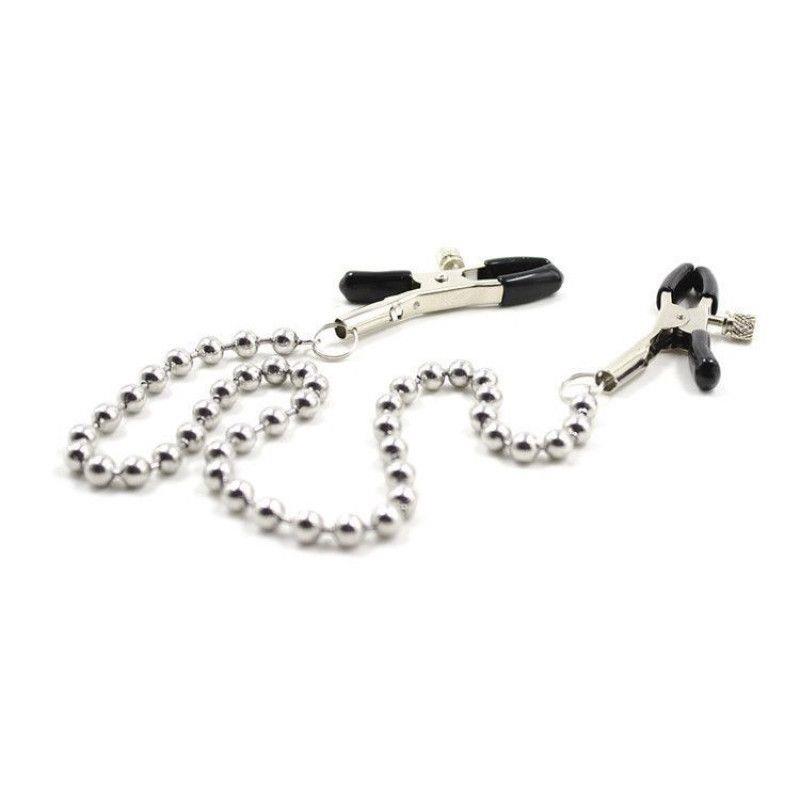 Zaciski na sutki z łańcuszkiem – regulowany docisk — zdjęcie 3