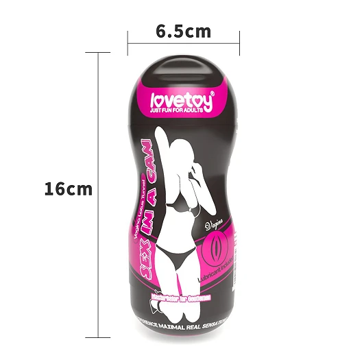 Masturbator Lovetoy Sex In A Can Vagina Lotus Tunnel – wibracje, 16 cm — zdjęcie 5