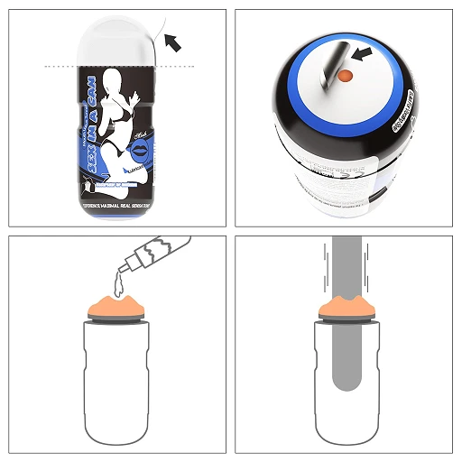 Masturbator Lovetoy Sex In A Can Mouth Lotus Tunnel – usta, 16 cm — zdjęcie 5