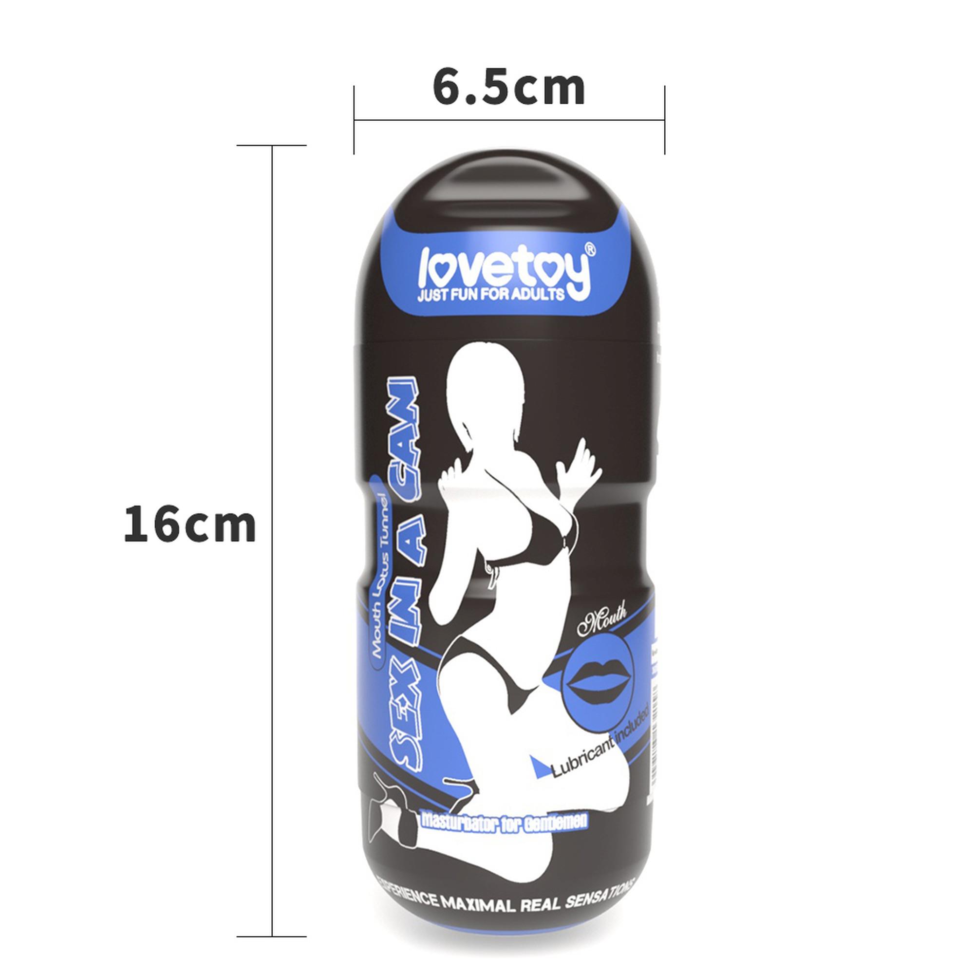 Masturbator Lovetoy Sex In A Can Mouth Lotus Tunnel – usta, 16 cm — zdjęcie 3
