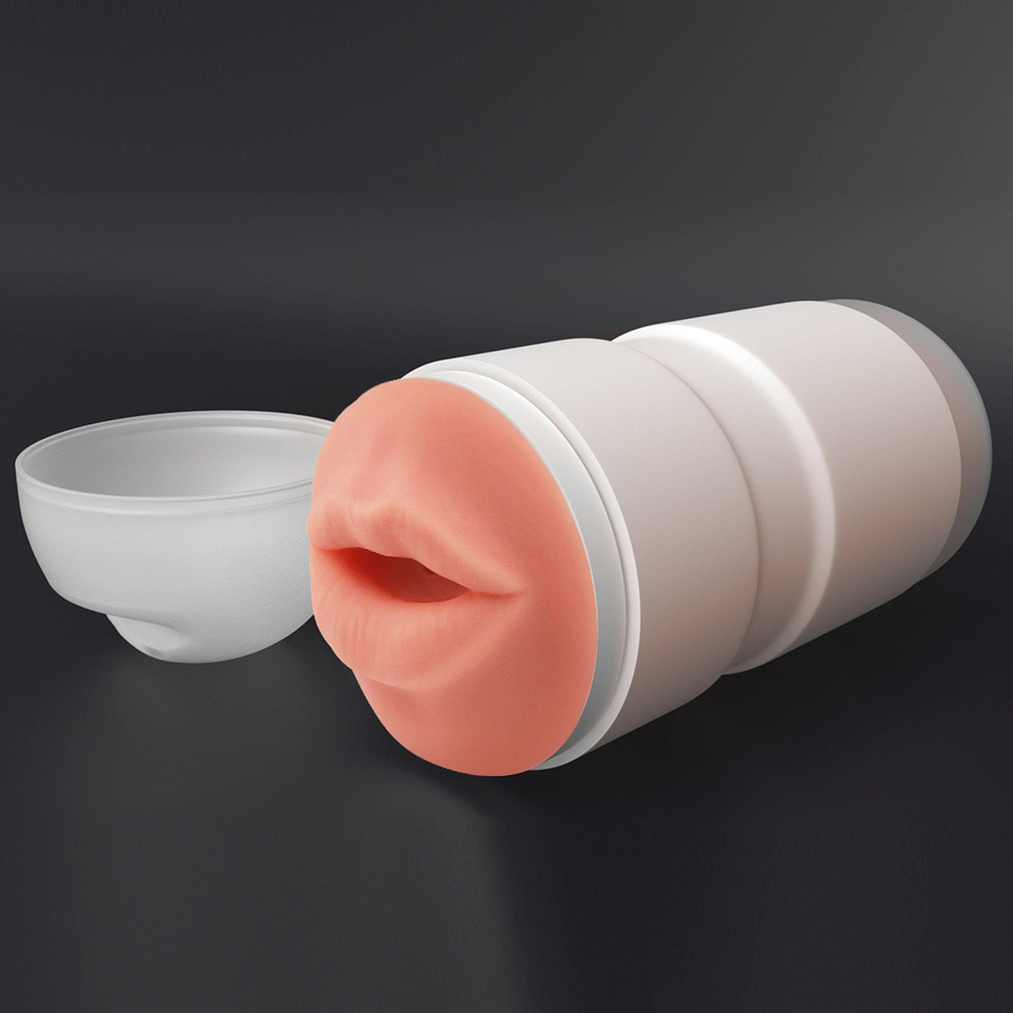 Masturbator Lovetoy Sex In A Can Mouth Lotus Tunnel – usta, 16 cm — zdjęcie 2