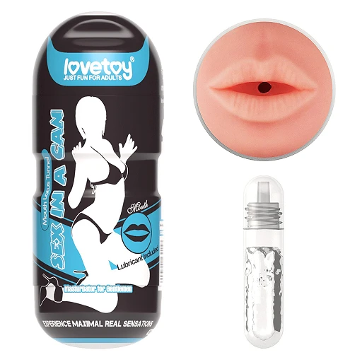 Masturbator Lovetoy Sex In A Can Mouth Stamina Tunnel – usta, 16 cm