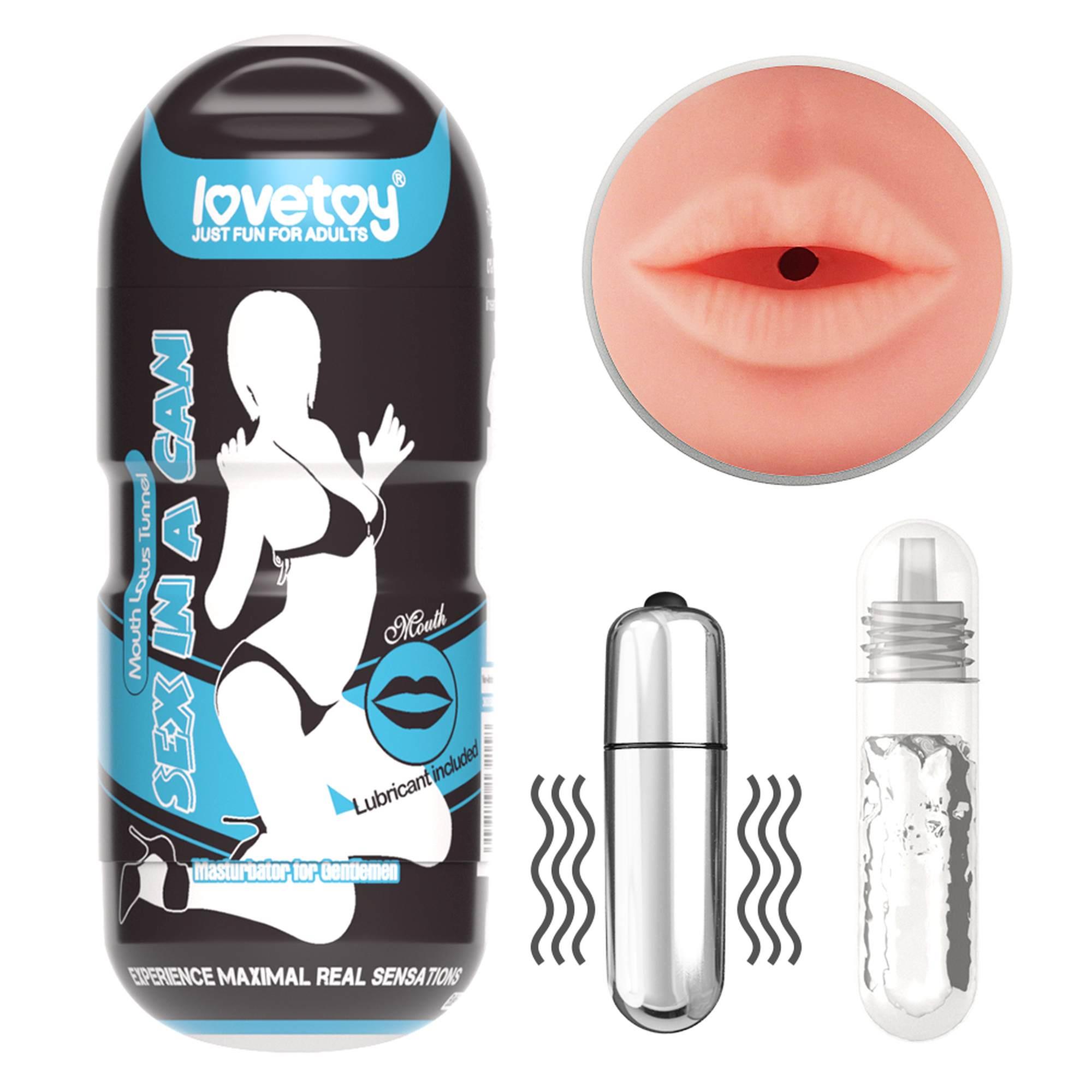 Masturbator Lovetoy Sex In A Can Mouth Stamina Tunnel – wibracje, 16 — zdjęcie 1