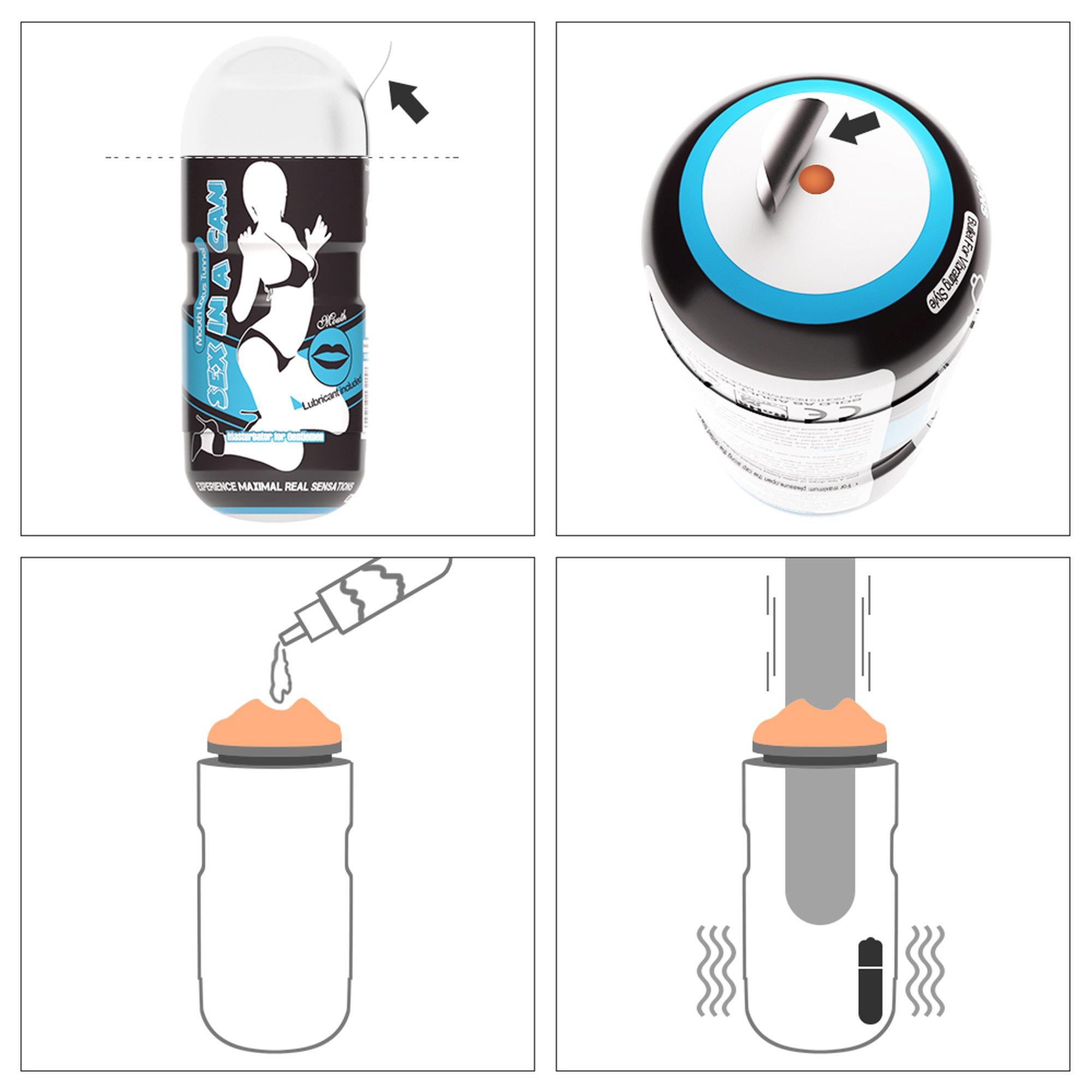 Masturbator Lovetoy Sex In A Can Mouth Stamina Tunnel – wibracje, 16 — zdjęcie 5