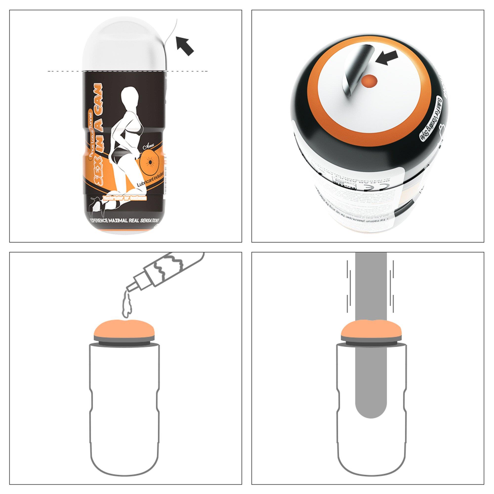 Masturbator Lovetoy Sex In A Can Anus Lotus Tunnel – anus, 16 cm — zdjęcie 5