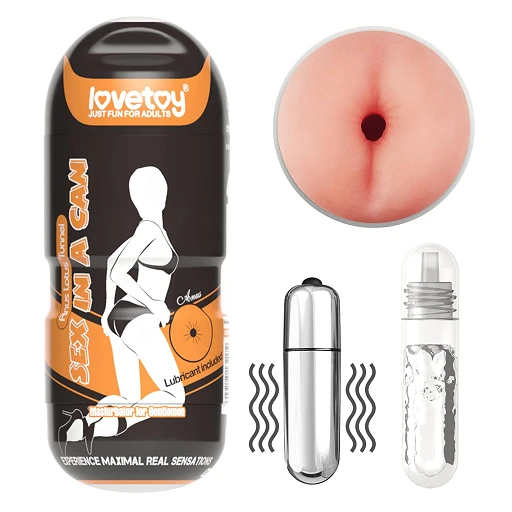Masturbator Lovetoy Sex In A Can Anus Lotus Tunnel – wibracje, 16 cm