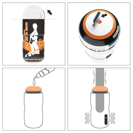 Masturbator Lovetoy Sex In A Can Anus Lotus Tunnel – wibracje, 16 cm — zdjęcie 5