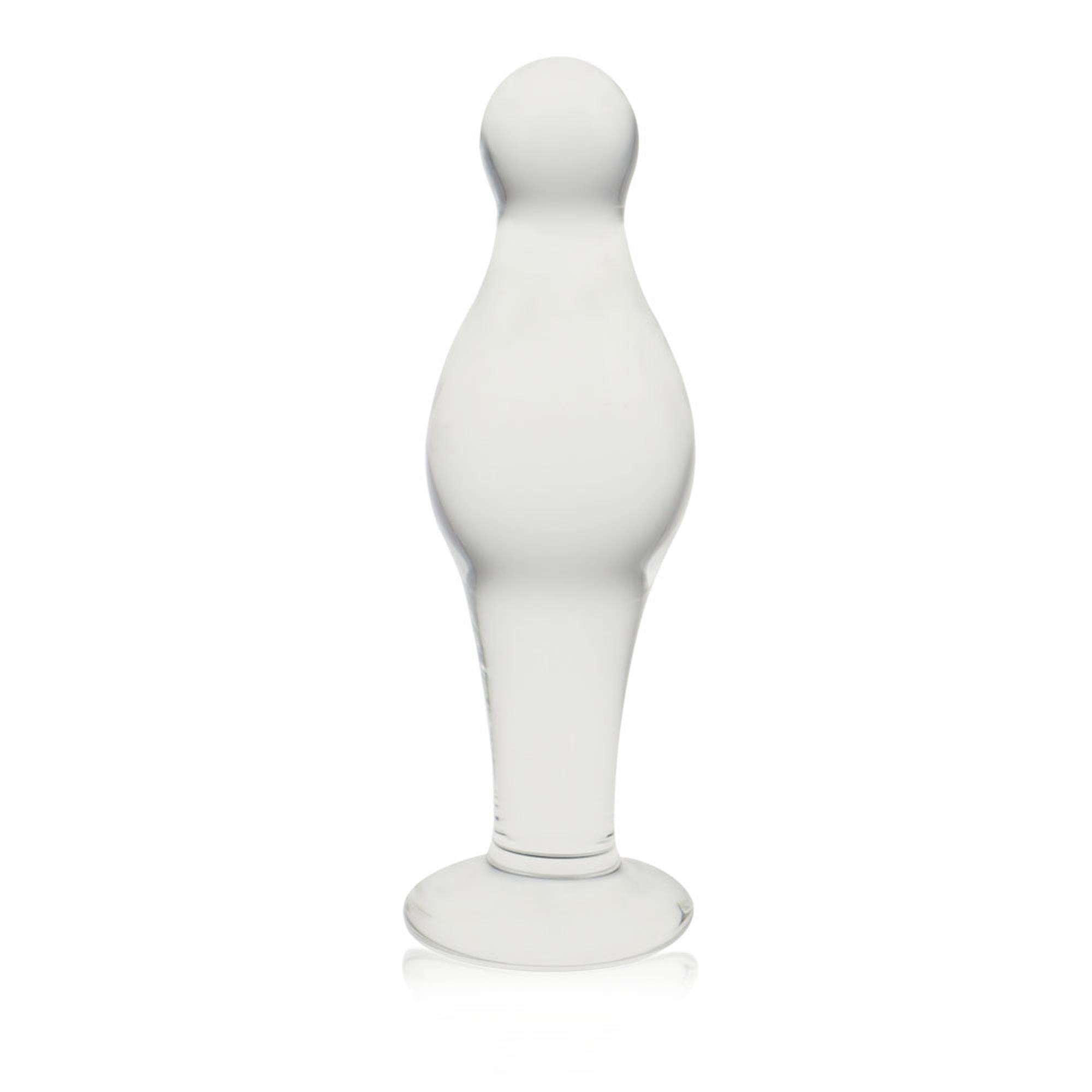 Szklany korek Glass Romance Clear – M, termiczne zabawy — zdjęcie 1
