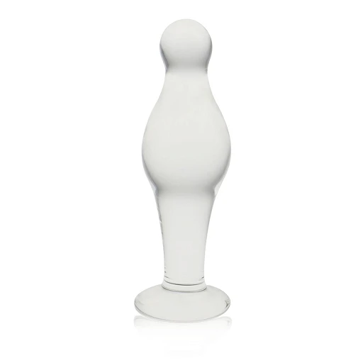 Szklany korek Glass Romance Clear – M, termiczne zabawy