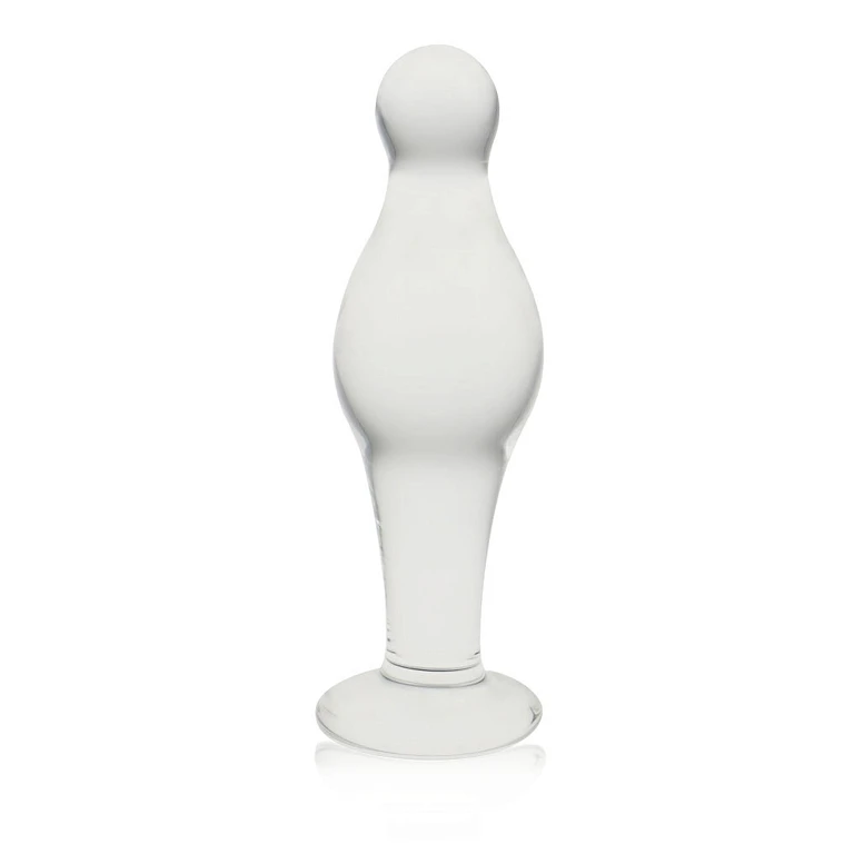 Szklany korek Lovetoy Glass Romance Clear – M, termiczne zabawy