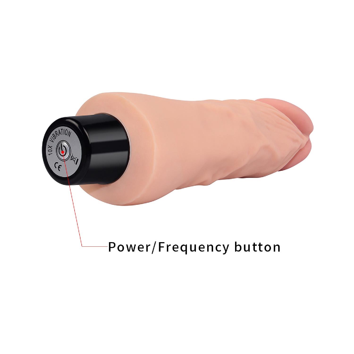 Wibrator realistyczny 7” Real Softee – miękki TPE, 10 trybów — zdjęcie 6