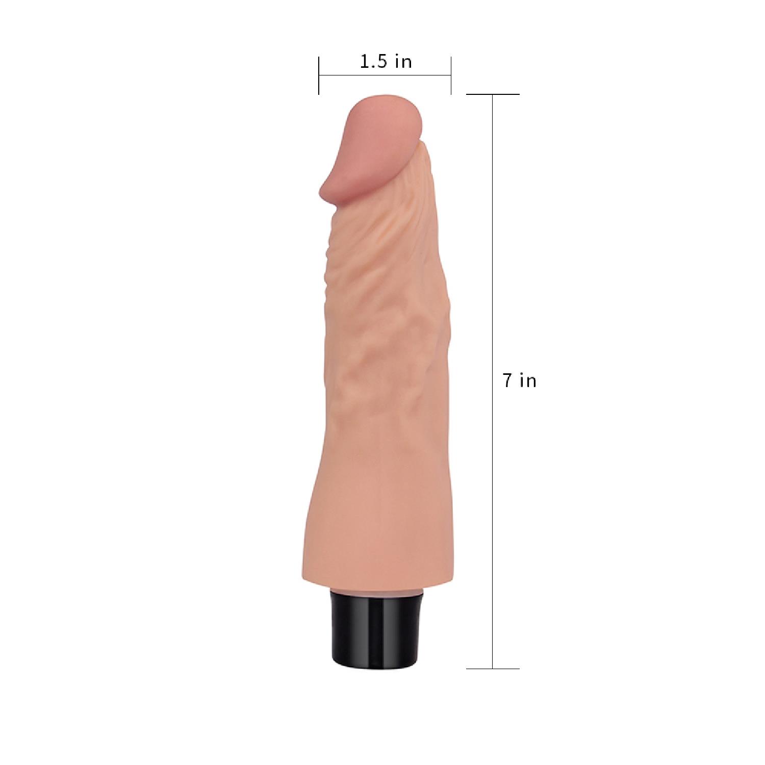 Wibrator realistyczny 7” Real Softee – miękki TPE, 10 trybów — zdjęcie 7