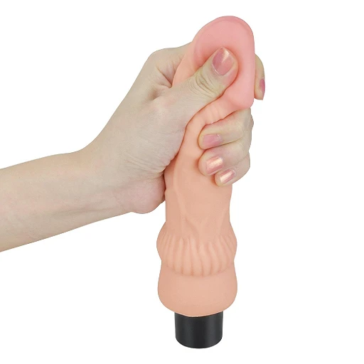 Wibrator realistyczny Real Softee 7.8" – miękki TPE, 10 trybów — zdjęcie 6
