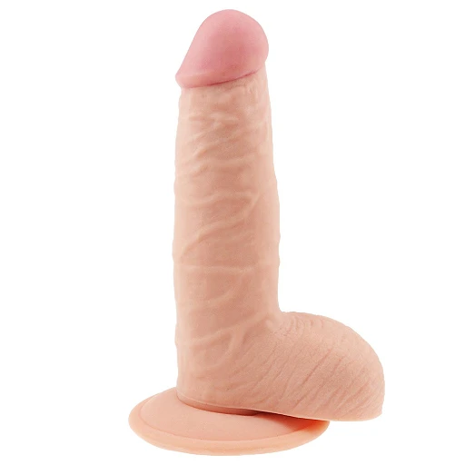 Realistyczne dildo The Ultra Soft Dude 7.5" – miękkie TPE z przyssawką — zdjęcie 3