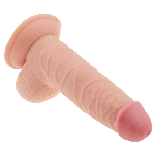 Realistyczne dildo The Ultra Soft Dude 7.5" – miękkie TPE z przyssawką — zdjęcie 5