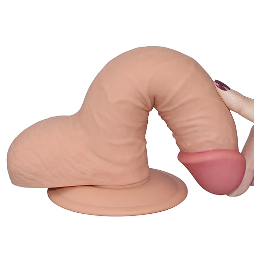 Realistyczne dildo The Ultra Soft Dude 7.5" – miękkie TPE z przyssawką — zdjęcie 6