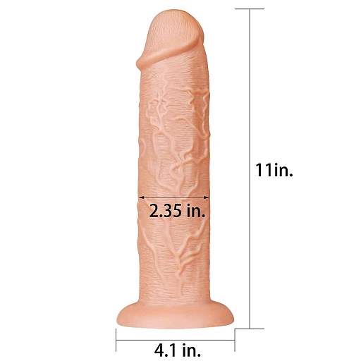 Dildo Realistic Long 11'' – przyssawka, 28 cm — zdjęcie 2