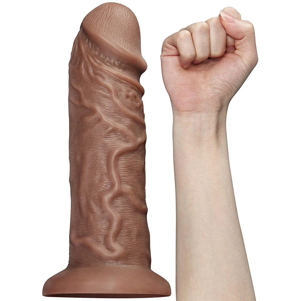 Wibrator realistyczny 10.5'' – gruby, z przyssawką — zdjęcie 5