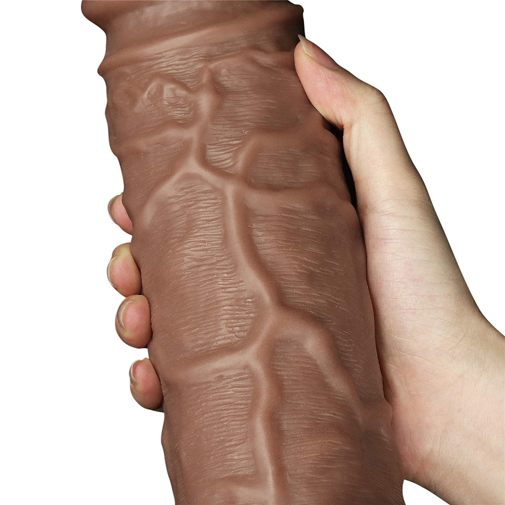 Wibrator realistyczny 10.5'' – gruby, z przyssawką — zdjęcie 8