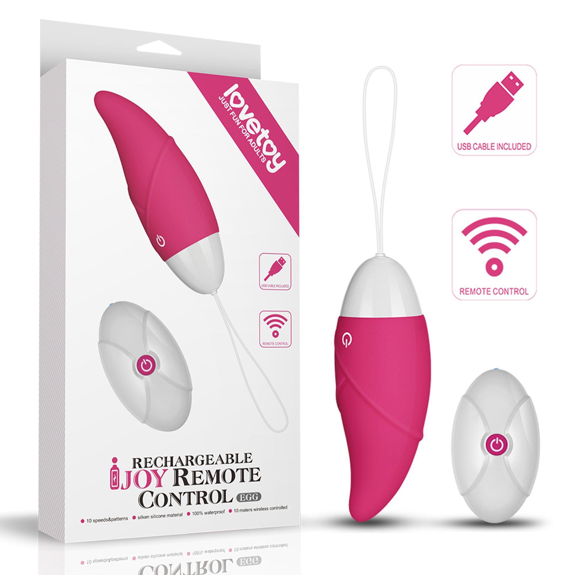 Jajko wibracyjne Lovetoy iJoy – pilot, 10 trybów, wodoodporne — zdjęcie 3