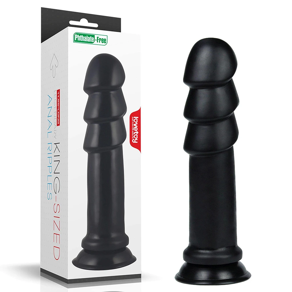 Dildo King Sized Anal Ripples – 28,5 cm, PVC, masywne fale