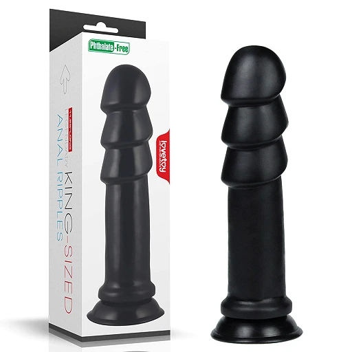 Dildo King Sized Anal Ripples – 28,5 cm, PVC, masywne fale
